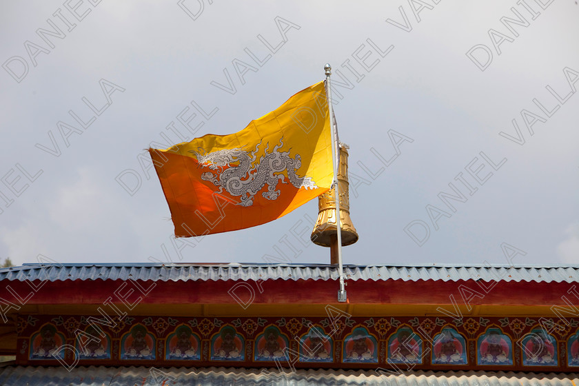 91084 Bhutan-Thimphu 
 Flag of Bhutan 
 Keywords: flag thunder dragon national identity bhutanese Bhutan