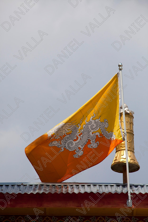 91086 Bhutan-Thimphu 
 Flag of Bhutan 
 Keywords: flag thunder dragon national identity bhutanese Bhutan