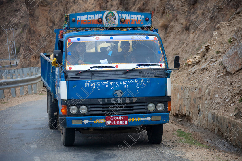 92201 Bhutan 
 Bright decorated TATA Heavy Goods colourful Lorry, Bhutan 
 Keywords: lorry heavy tata goods truck transport Bhutan