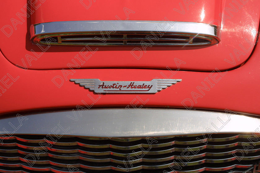 Car Badge4365 
 Vintage car front grille Austin Healey badge 
 Keywords: sport car racing vintage classic show automobile